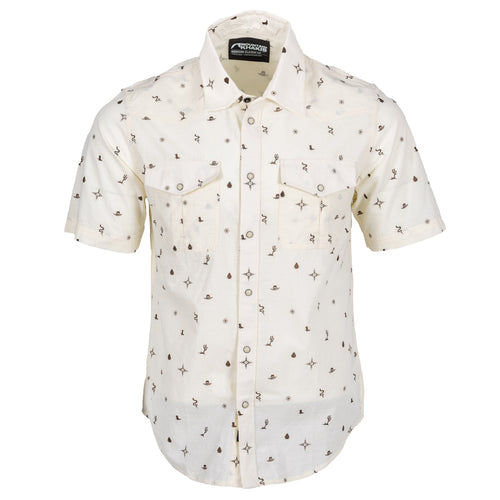 Men's Rodeo Printed Short Sleeve Woven Shirt